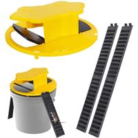 Piege a Souris Bucket Lid Mouse Trap Attrape Flip Bucket Lid Tapetteà Compatible Balance Indoor and Outdoor Auto Reset