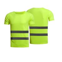 M - 1 pc - T shirt réfléchissant haute visibilité à manches courtes, vêtement de travail de Construction, séc