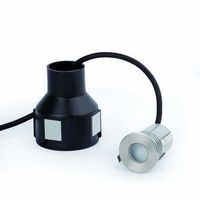 Lampe Encastrable de Sol Nickel Mat 2W 120º Ip67-Crosby-24V - FARO - Blanc Chaud LED pour Extérieur