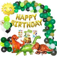 MMTX Dinosaure Décorations Anniversaire fête Garçon Dinosaure Anniversaire Ballons Enfant anniversaire Décoration 65Pcs