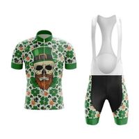 Maillot de Cyclisme Halloween - Homme - Manches Courtes - Respirant - Vert