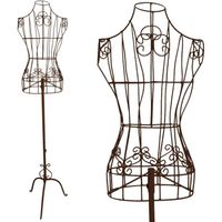 PrimoLiving Mannequin de couture en métal réglable en hauteur P-12437 - Marron antique25