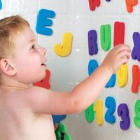 VGEBY Jeu éducatif pour le bain - Jouet Alphabet Chiffres Stickers