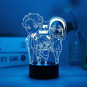 VEILLEUSE Famille d'espionnage 3 - Veilleuse LED 3D Manga An
