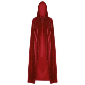 Keephen Halloween Cosplay Hommes et Femmes À Capuche Ouvert Avant Lâche À Manches Longues Cape Manteau Enfants 