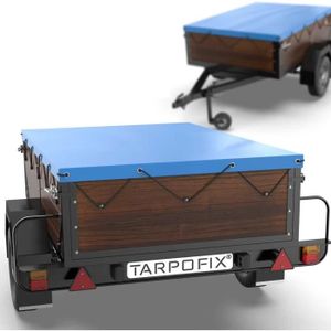 Tarpofix® Bâche protection plate 140 x 105 x 7,5 cm avec corde de