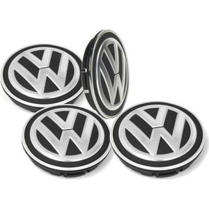 HOUSSE POUR PNEU 4 x 65MM VW Caches Moyeux Centre Roue Logo Emblème
