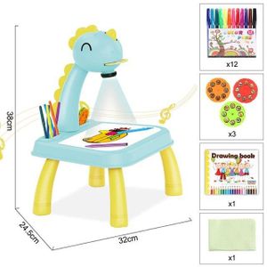 Table à dessin Projecteur enfants orange / turquoise
