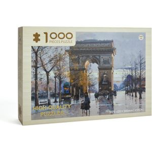 PUZZLE Puzzles 1000 Pièces, En Bois, Arc De Triomphe, Adu