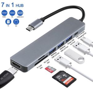 HUB Hub USB C, 7 en 1 Adaptateur Multiport Type C avec