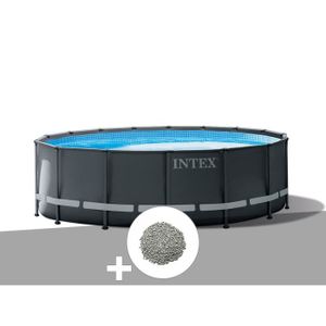 PISCINE Kit piscine tubulaire - INTEX - Ultra XTR Frame - Ronde - Filtre à sable - Hors-sol
