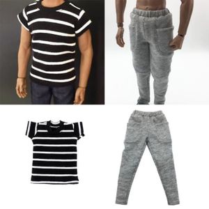 1:6 Scale TRENDY Veste à capuche T-shirt pantalon Set Pour 12 pouces mâle Action Figure
