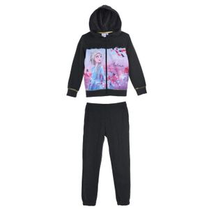 Survêtement jogging à capuche fille bleu ou rose Reine des neiges Frozen de 4 à