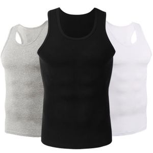 Lot De 4 Débardeurs Homme Coton - Taille S, Blanc, Vintage - Occasion Très Bon état