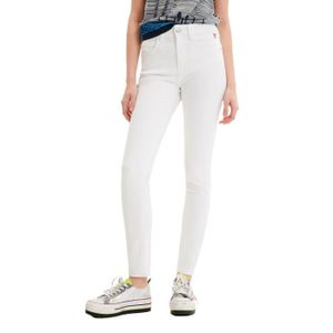 JEANS DESIGUAL Jeans Femme Blanc Coton GR80521