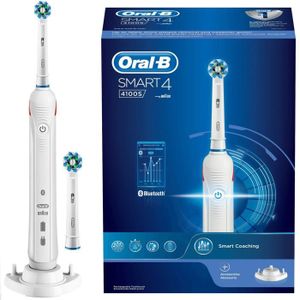 BROSSE A DENTS ÉLEC Brosse à dents électrique Oral-B Smart 4100 S blan