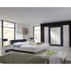 Chambre Adulte Blanc Laque Achat Vente Pas Cher