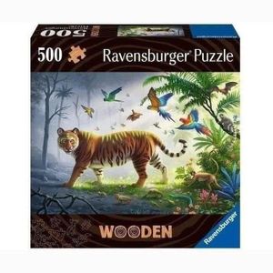 PUZZLE Puzzle en bois Tigre de la jungle 500 pièces robus