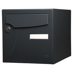 Boîte Aux Lettres Murale BeXom Design 5 – RAL 7016 (Anthracite) – Avec Porte-journaux Spécialiste