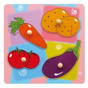 PUZZLE SAPIN MALIN - sm59514 -Encastrement 4 légumes - À 