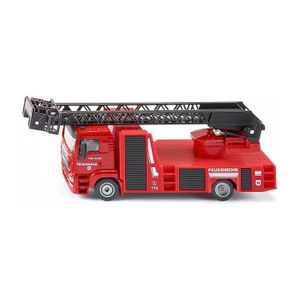 JOUET À TIRER Camion de pompier échelle MAN - SIKU - Multicolore - Rouge - Enfant - A partir de 3 ans - Matériaux mixtes