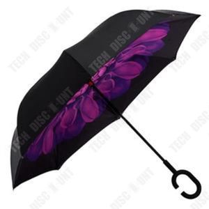 PARAPLUIE TD® Poignée droite parasol en forme de C parasol protection UV parapluie extérieur parasol parapluie double couche parapluie