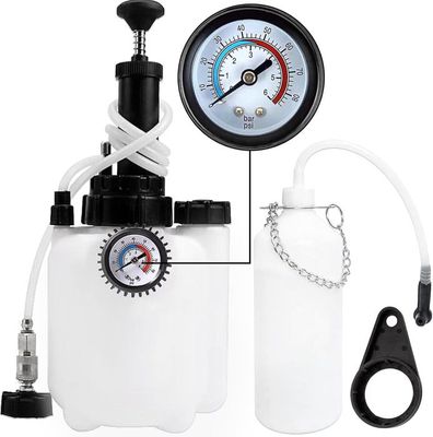 Purgeur De Frein Manuel 3L - Kit Pro Avec Pompe Et Adaptateurs Multimarques Pour Voiture & Moto