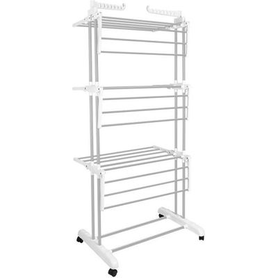 Séchoir à Linge Extérieur Acier Galvanisé – 6 Fils Ø32 Mm, Hauteur 2,15 M, Très Robuste & Durable