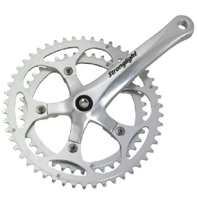 PÉDALIER VÉLO ANCIEN STRONGLIGHT acier Plateaux SIMPLEX 48/45 Randonneuse Vintag EUR 29,90 - FR