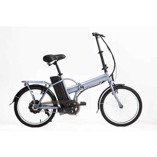 REVOE VELO ELECTRIQUE RIDE 20 24V 7.8AH GRIS Autonomie 25 km