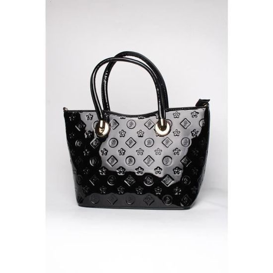 Sac a main vernis noir sales
