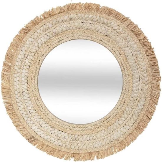 Miroir "Gousset" - Bois D74 Cm - Atmosphera Créateur D