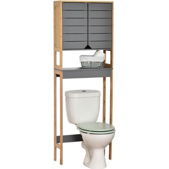 Etagere Au Dessus Porte Salle De Bain Meuble Dessus Wc 2 Portes 1 Etagere Noumea Bois Gris Achat Vente Meuble Etagere Meuble Dessus Wc 2 Portes 1 Et Cdiscount