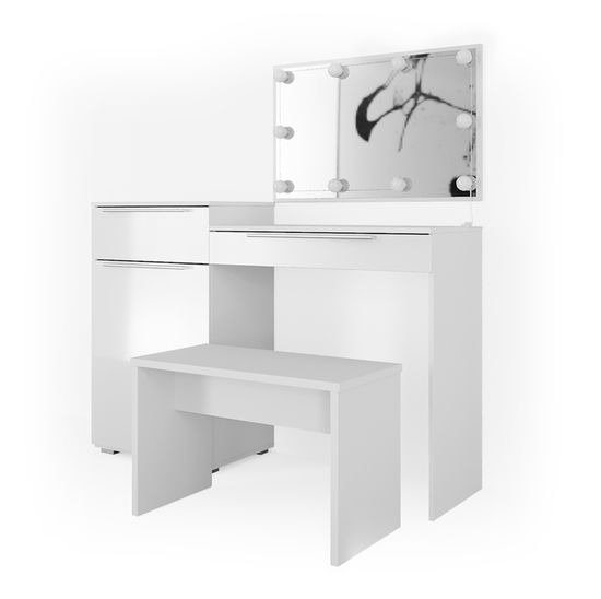 Vicco Coiffeuse Blanc 39cm Avec éclairage LED | Castorama