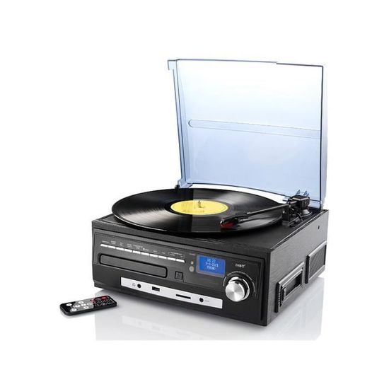 Platine Vinyle,VIFLYKOO Platine Vinyle à encodeur numérique portabl