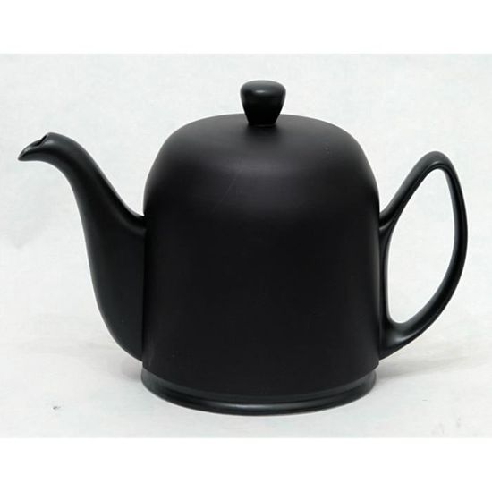 Théière Salam Degrenne 70cl - Porcelaine Et Acier Inoxydable, Design Iconique, Noir
