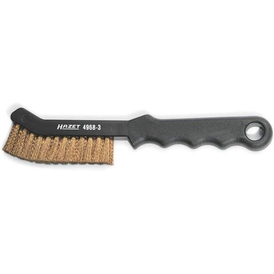 HAZET Brosse Étrier De Frein 4968-2 – Modèle Étroit, Poils Acier Double Rangée, Fabriqué En Allemagne