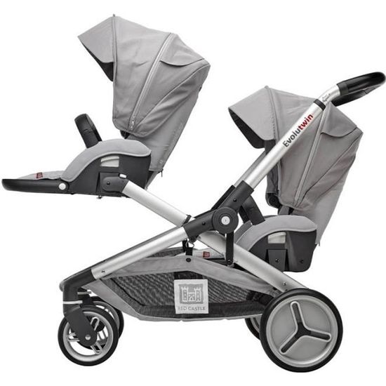 Poussette double evolutwin noir on sale