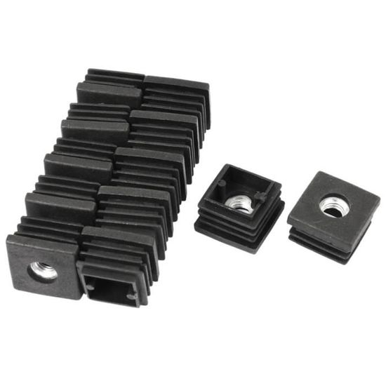 Lot De 20 Embouts Pieds De Meuble Uxcell - Noir, 20mm X 40 Mm - Pour Protéger Sols