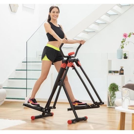 Déambulateur de fitness - TELE SHOPPING - Machine Fitness Pédalier AIR Walker - Noir - Multi-positions - Adulte