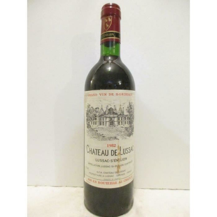 lussac saint-émilion château de lussac rouge 1982 - bordeaux