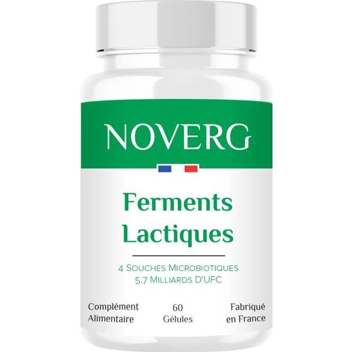 Probiotiques - 4 Souches dont 2 Lactobacillus - 5.7 Milliards D'UFC - Digestion, Transit, Immunité - Vegan - Fabriqué en France