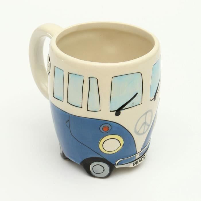 Mug Tasse Céramique Forme Autobus BLEU Hot21075