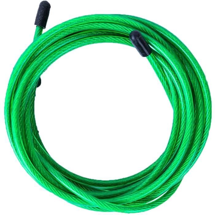 CORDE A SAUTER Cacircble de rechange pour corde agrave sauter de Crossfit Fitness et Boxe par VELITES Vert de 4 mm de diamegrav112