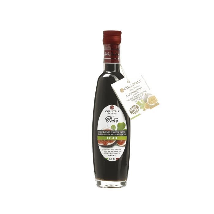 COLLITALI Bouteille -poignée design- FIORE vinaigre balsamique aromatisation naturelle figue - 125 ml