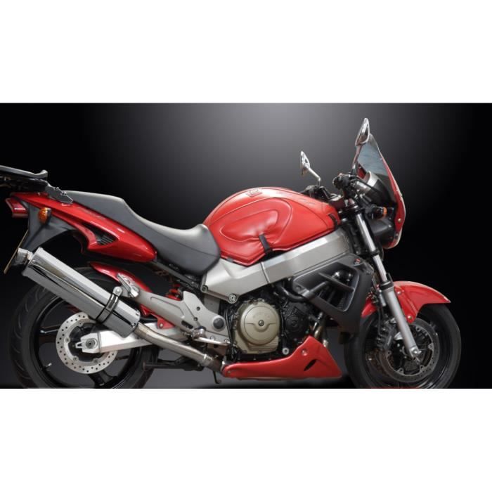 HONDA 1100 CB X11-99/02- PAIRE SILENCIEUX ECHAPPEMENT OVALE INOX 450 mm-DELK