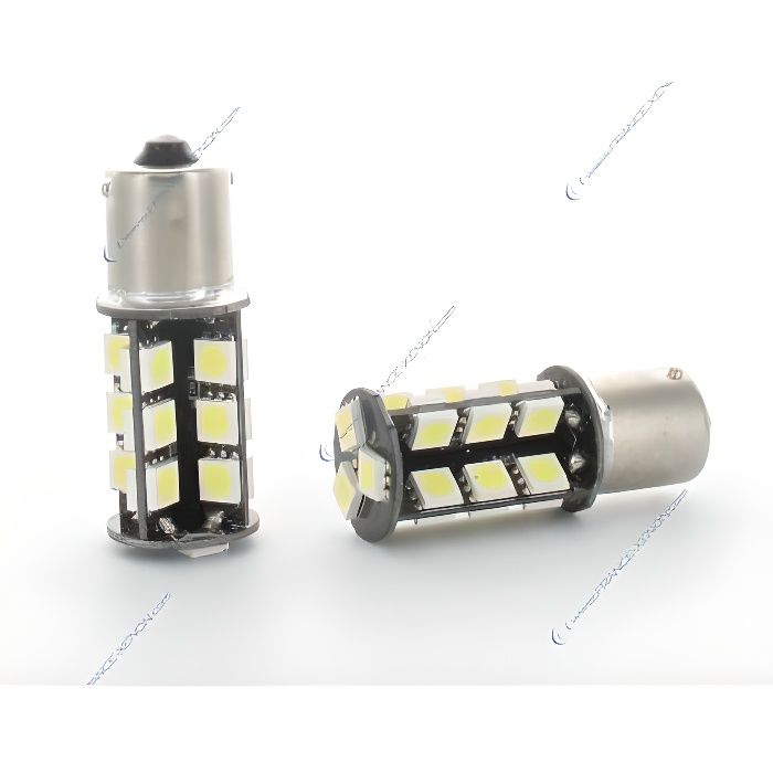 2 x Ampoules P21W - 27 LED SMD - anti-erreur - Blanc