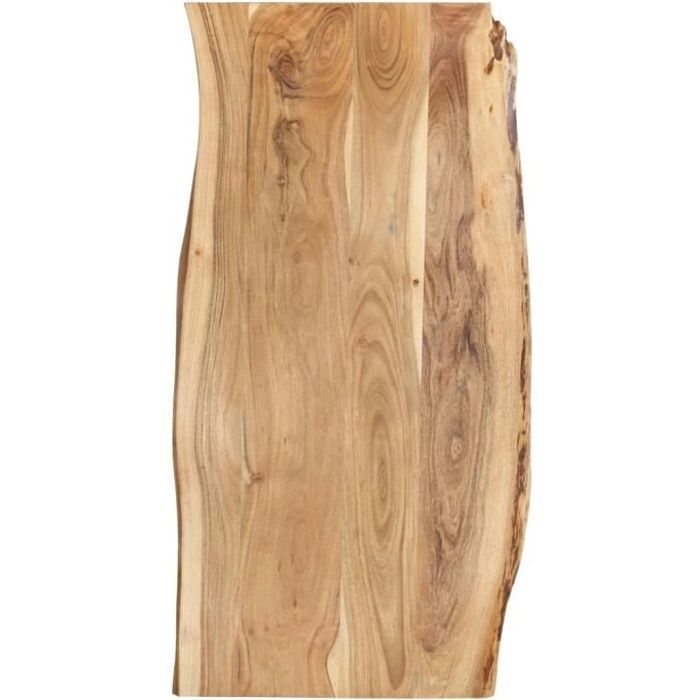 Dessus de table Bois d'acacia massif 120x60x2,5 cm-XIC