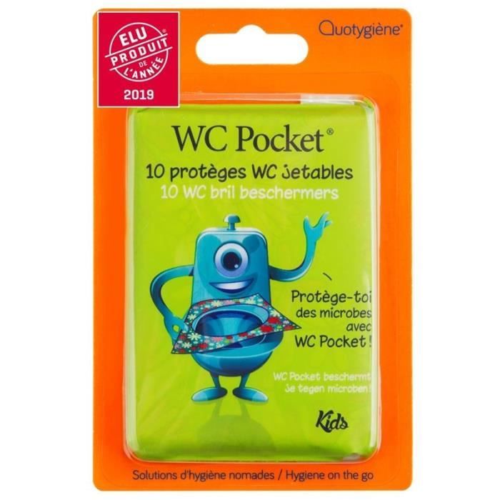 WC Pocket Kids - x 10 lunettes de WC jetables -Elu produit de l'Année-