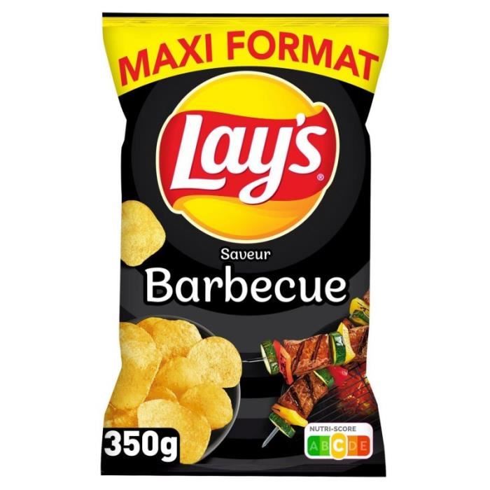 LAY'S - Chips Barbecue 350G - Lot De 3